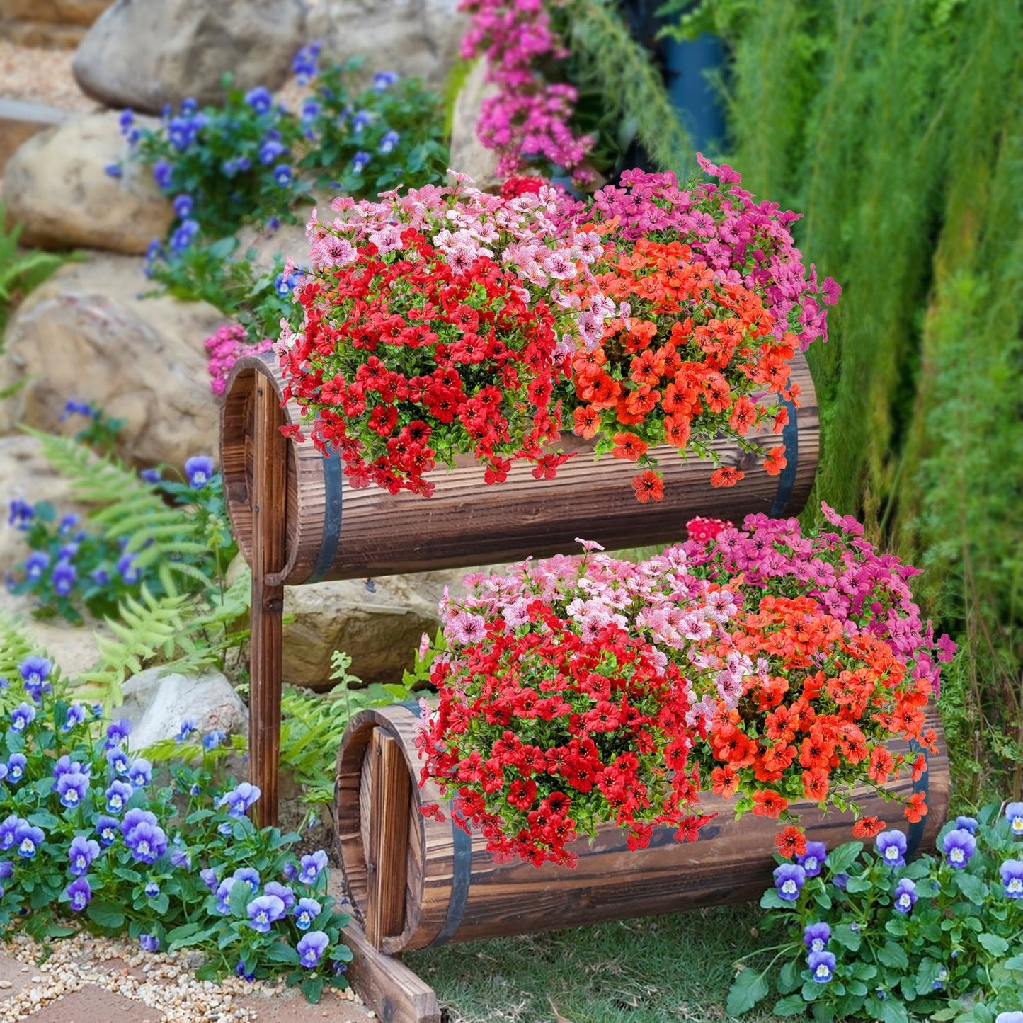 🔥Last Day Only $6.99 💐UV Resistant Colorful Faux Flower for Outdoors