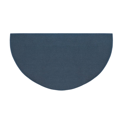 Flame Resistant Fiberglass Half Round Hearth Rug, 27" x 48"
