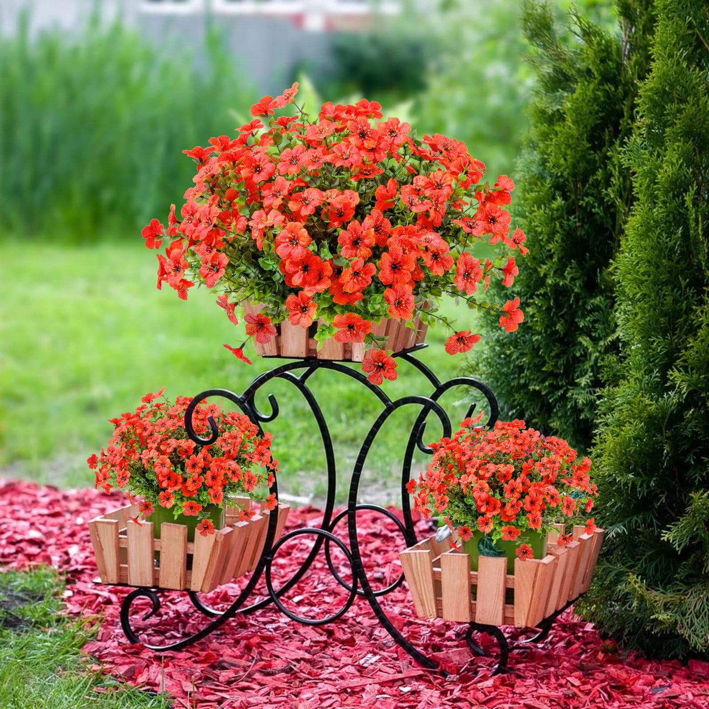 🔥Last Day Only $6.99 💐UV Resistant Colorful Faux Flower for Outdoors