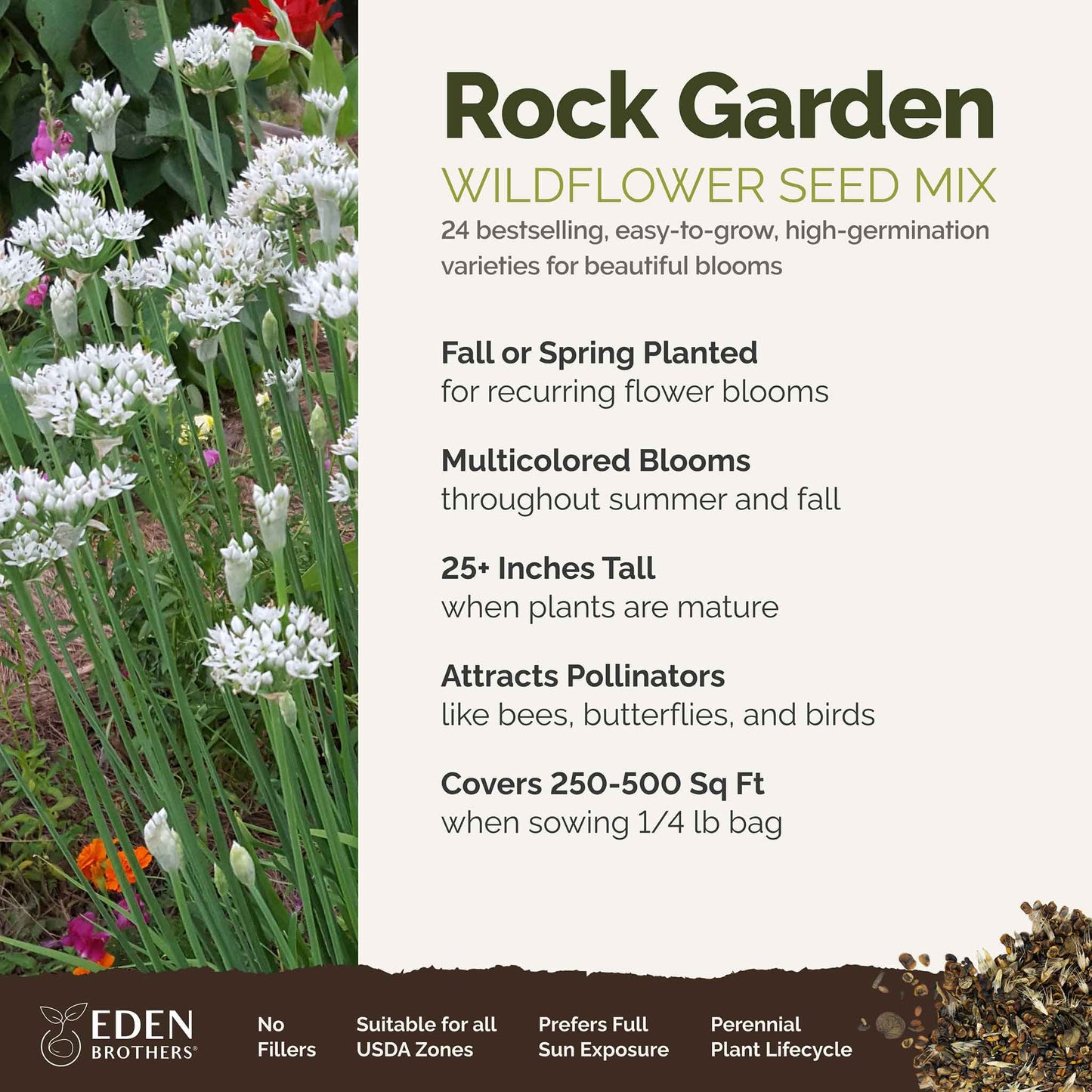 Rock Garden Perennial Wildflower Seed Mix