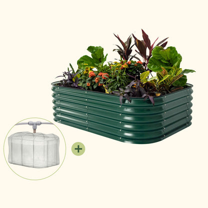 3.5' x 5.0' Covered Bed Bundle (Garden Beds + Cover + Misting)